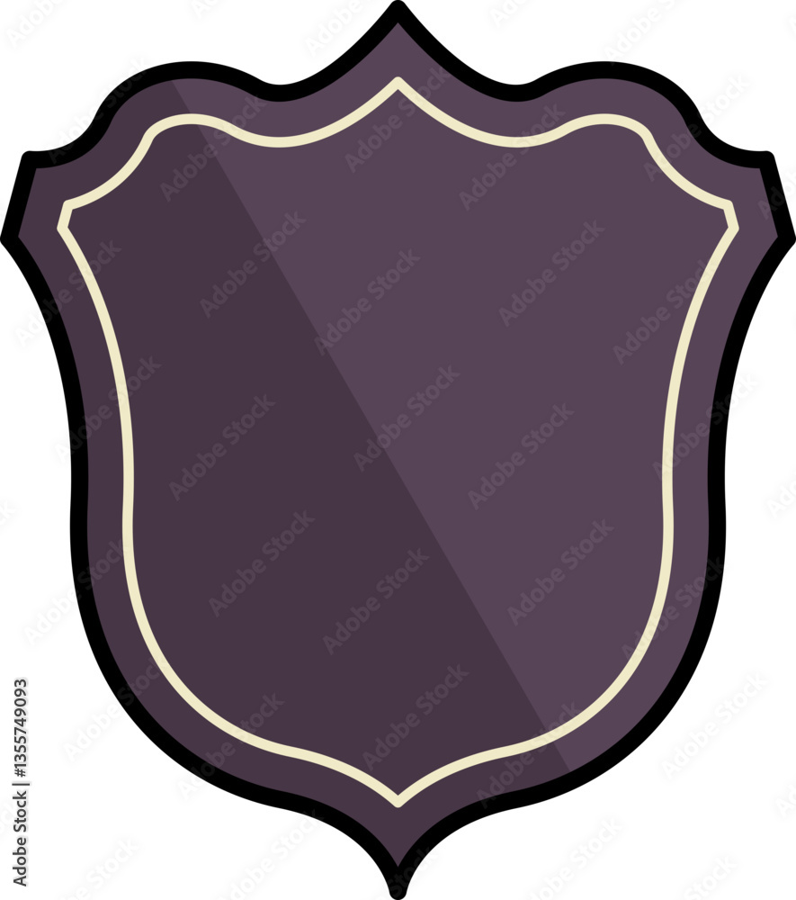 Shield Shape Illustration Element Set Shield Shape Illustration Element Set