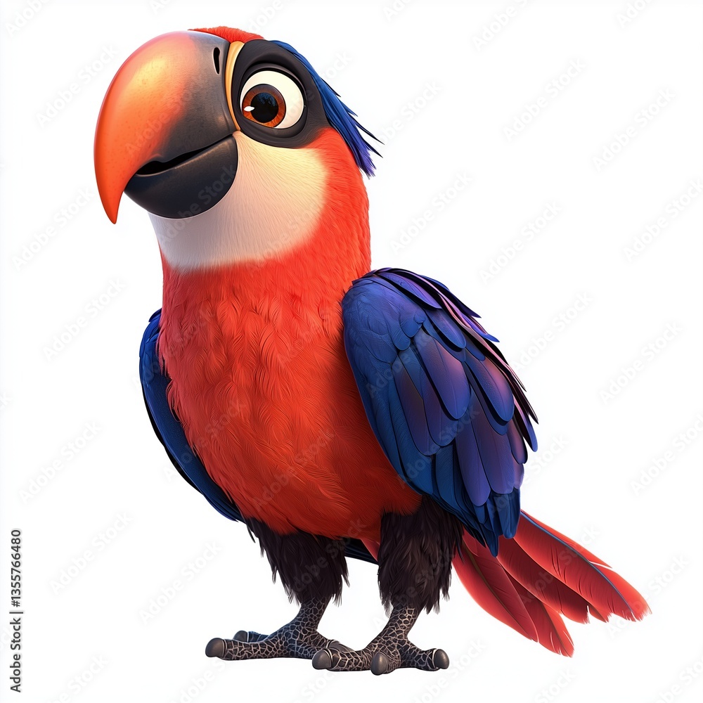 Fototapeta premium red parrot