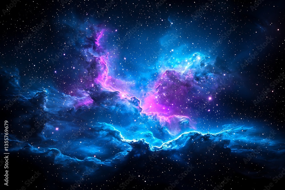 Obraz premium Cosmic Nebulae Display