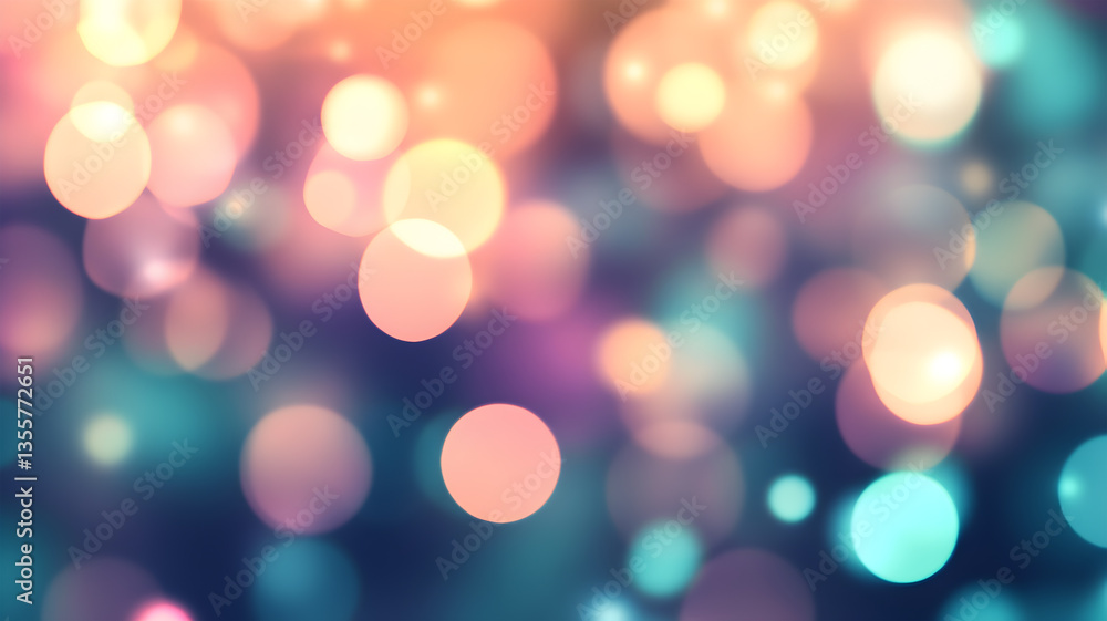 Soft bokeh lights in pastel colors and blurred background Soft bokeh lights in pastel colors and blurred background