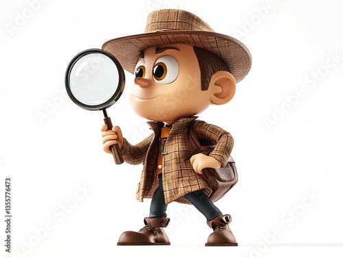 Detective adventure character animated scene fun environment close-up