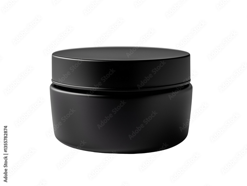 Black Cosmetic Jar Mockup Perfect for Skincare Cream or Lotion Packaging Design Black Cosmetic Jar Mockup Perfect for Skincare Cream or Lotion Packaging Design