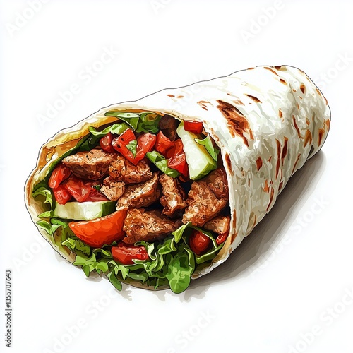 chicken wrap sandwich