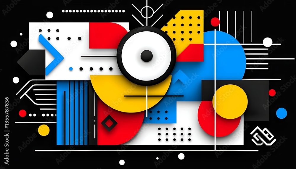 Abstract Geometric Design Art. Abstract Geometric Design Art.