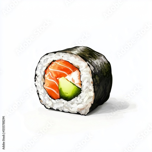 sushi with salmon