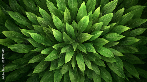 Lush green leaves close-up nature scene botanical photography indoor environment top-down view vibrant concept