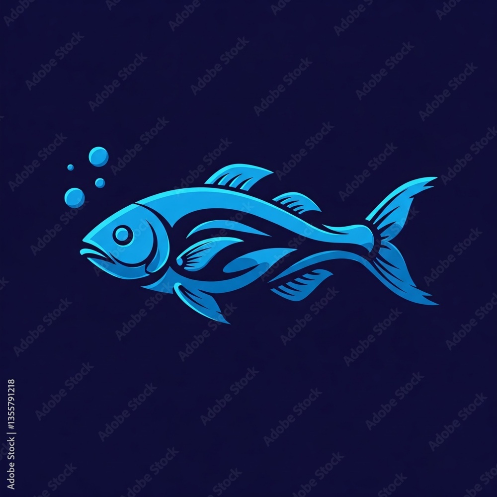 Fototapeta premium vector illustration of a shark