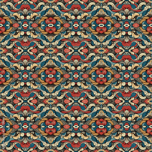 Ornamental pattern for textile design