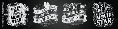 Blackboard Lettering with Comic Vibes, Bold Sayings, and Dynamic Typography