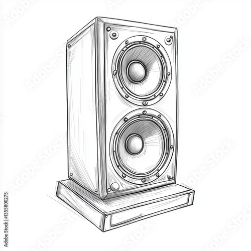 speaker isolated on white