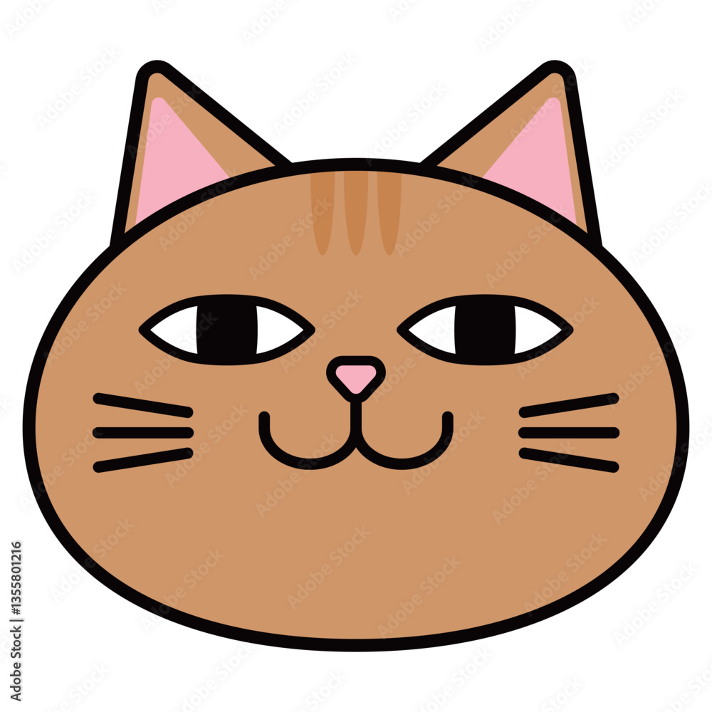 猫 イラスト 顔 茶トラ 猫 イラスト 顔 茶トラ