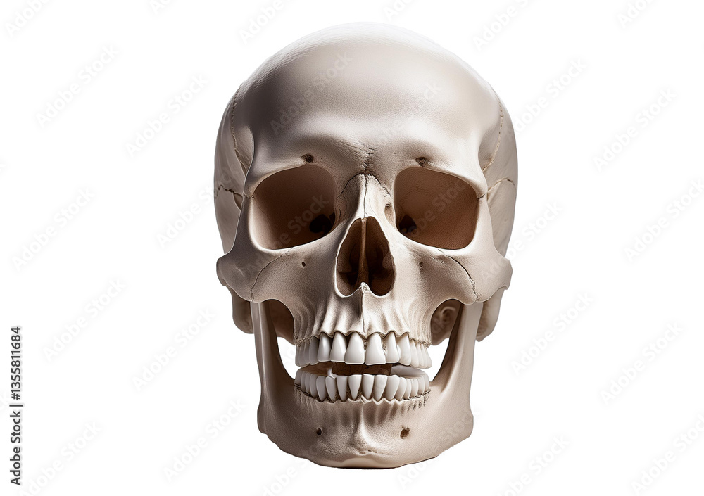 Obraz premium Skull Isolated on transparent or white background