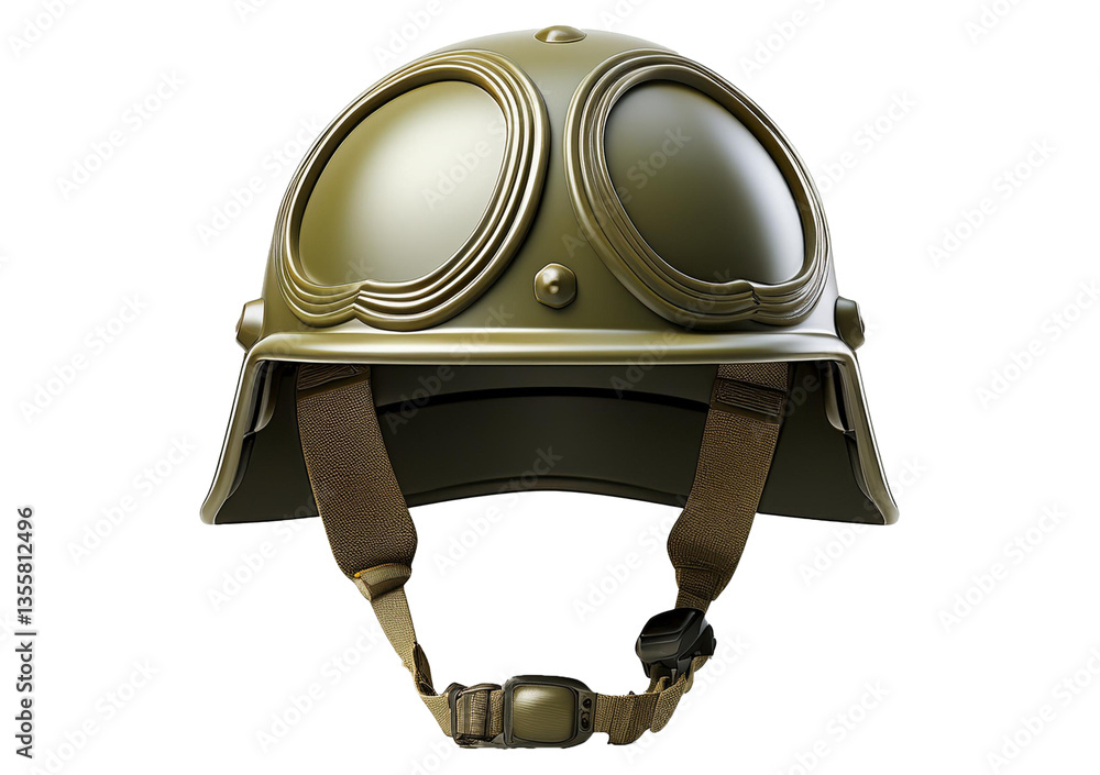 Fototapeta premium Army helmet on Isolated on transparent or white background