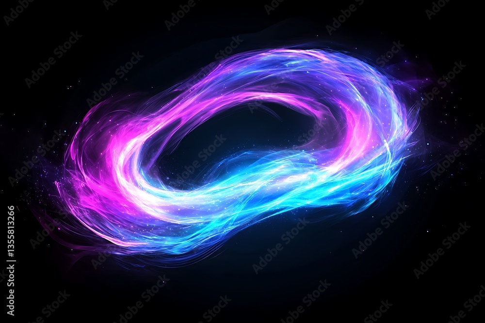 Abstract Neon Ring Design Abstract Neon Ring Design