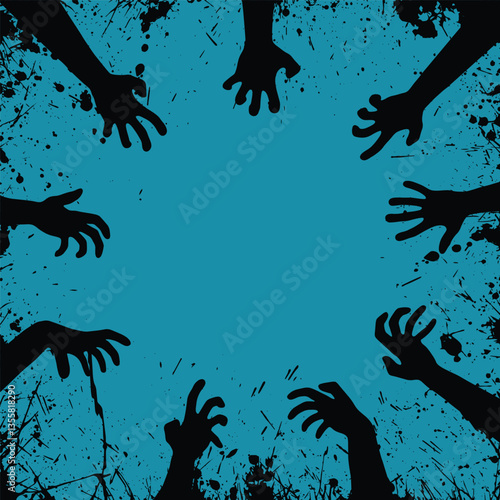 Zombie grunge hands