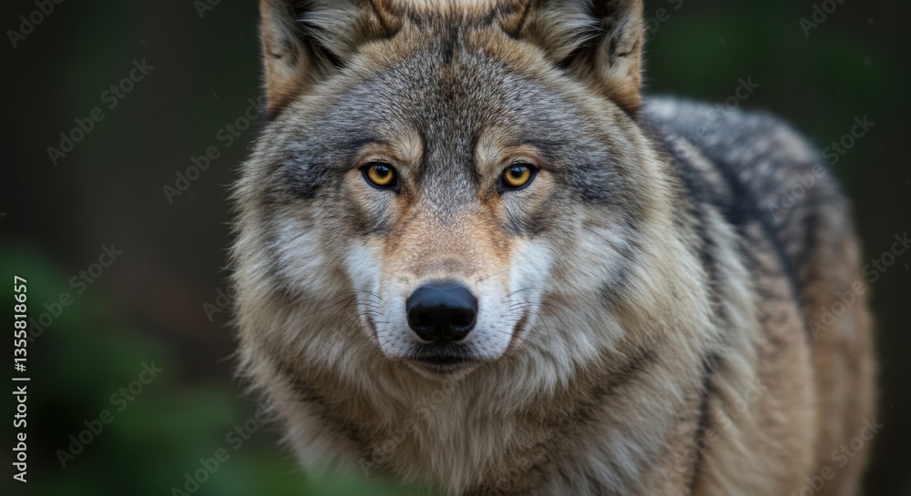 Wolf Staring Intensely Wolf Staring Intensely