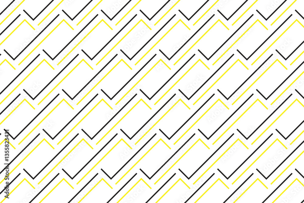 simple abstract asymmetrical black yellow line pattern diagonal geometric seamless pattern with black and yellow zigzag lines on white background simple abstract asymmetrical black yellow line pattern diagonal geometric seamless pattern with black and yellow zigzag lines on white background