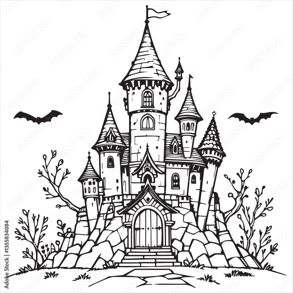 Fototapeta premium coloring page design