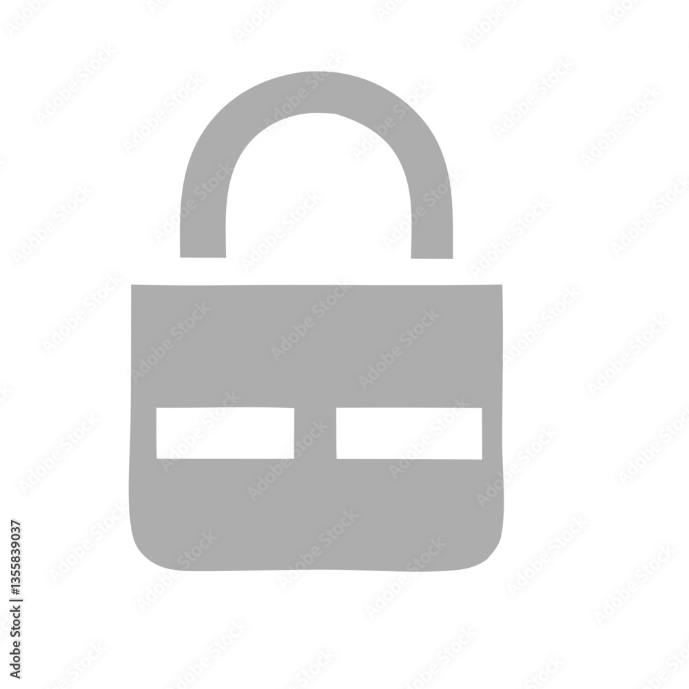 Simple Lock Icon Illustration Simple Lock Icon Illustration
