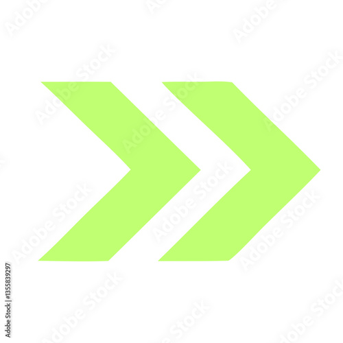 Free Download Green Directional Arrows Icon - GFXLoad