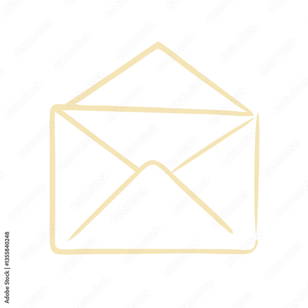 Email Icon with Envelope and At Symbol Email Icon with Envelope and At Symbol