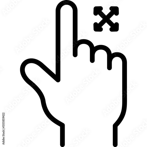 directions icon illustration design with outline