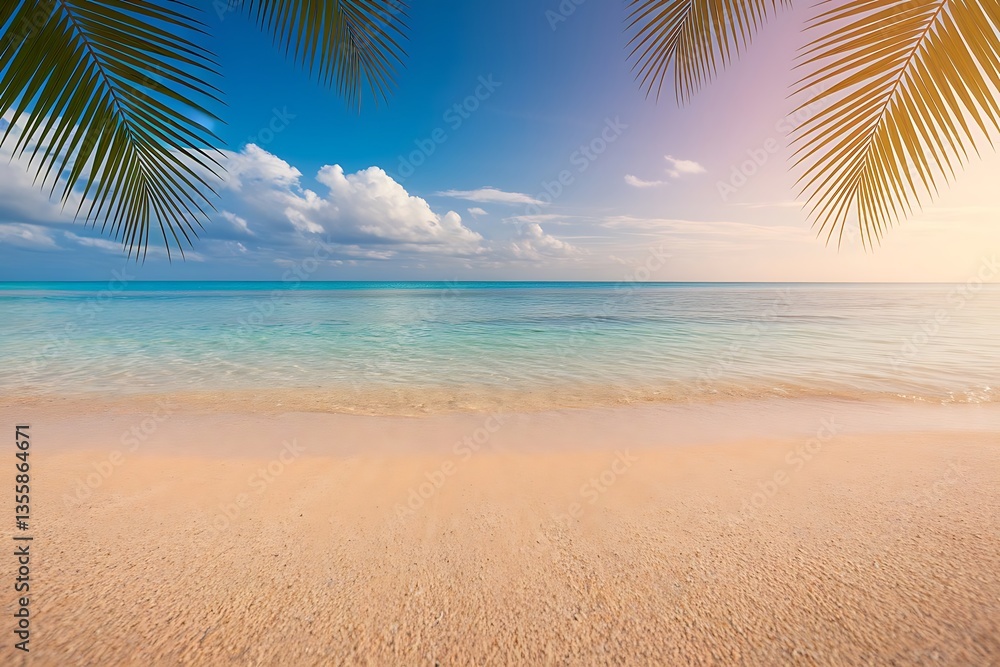 Obraz premium Waves on the beach as a background. Beautiful natural background at the summer time