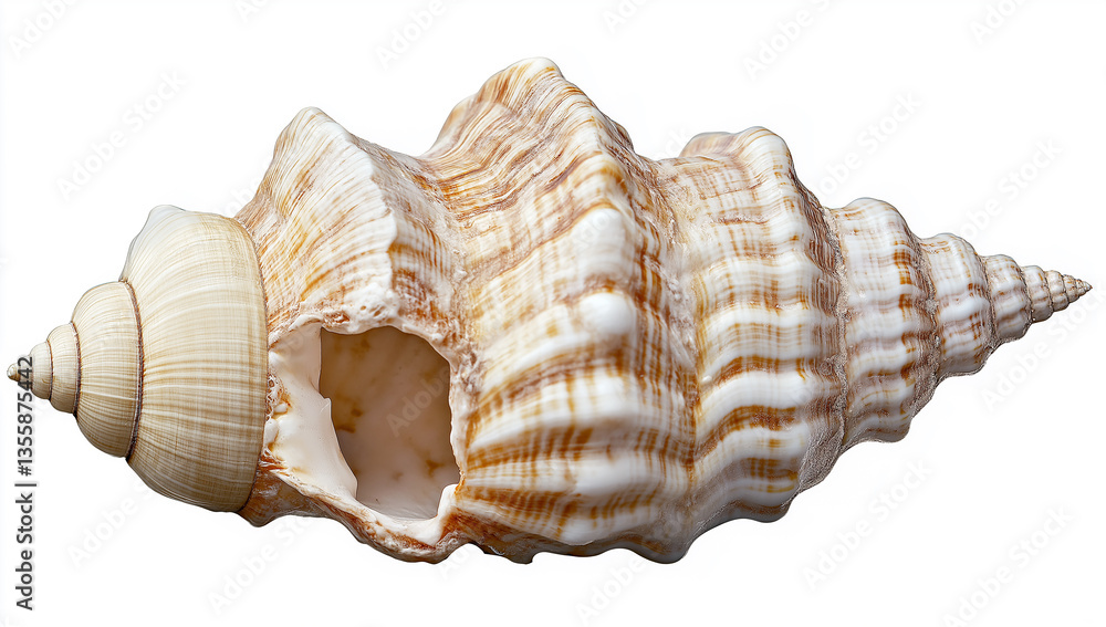 Shell oin a white backgroun Shell oin a white backgroun
