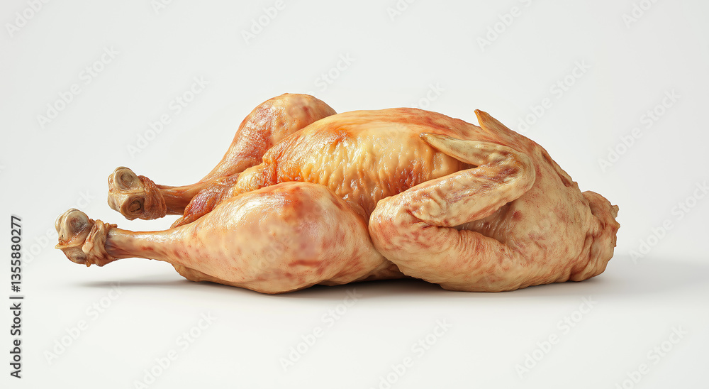Very strongly dried chicken in the oven, with a crispy crust without entrails Very strongly dried chicken in the oven, with a crispy crust without entrails