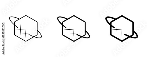 hollowed vector icon