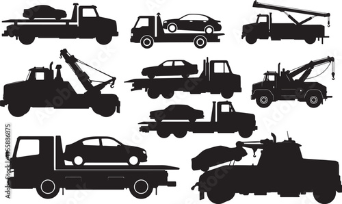 Tow Truck Silhouette
