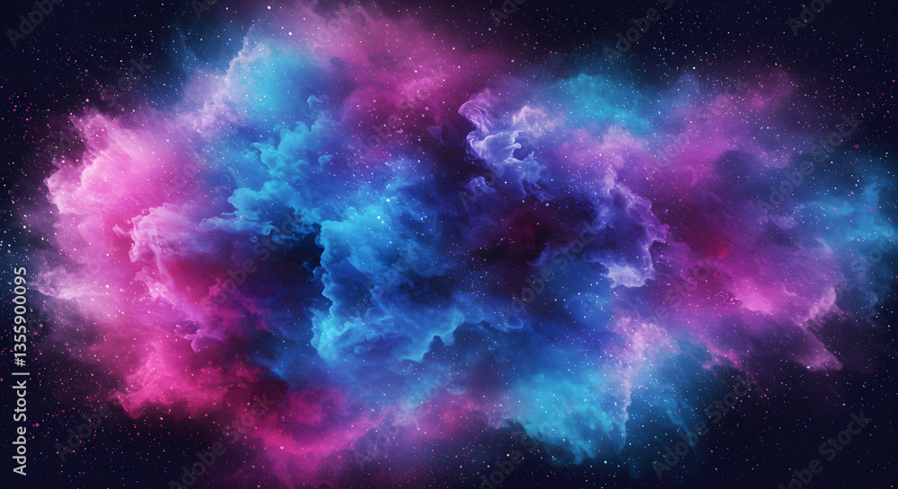 Naklejka premium Cosmic Color Symphony