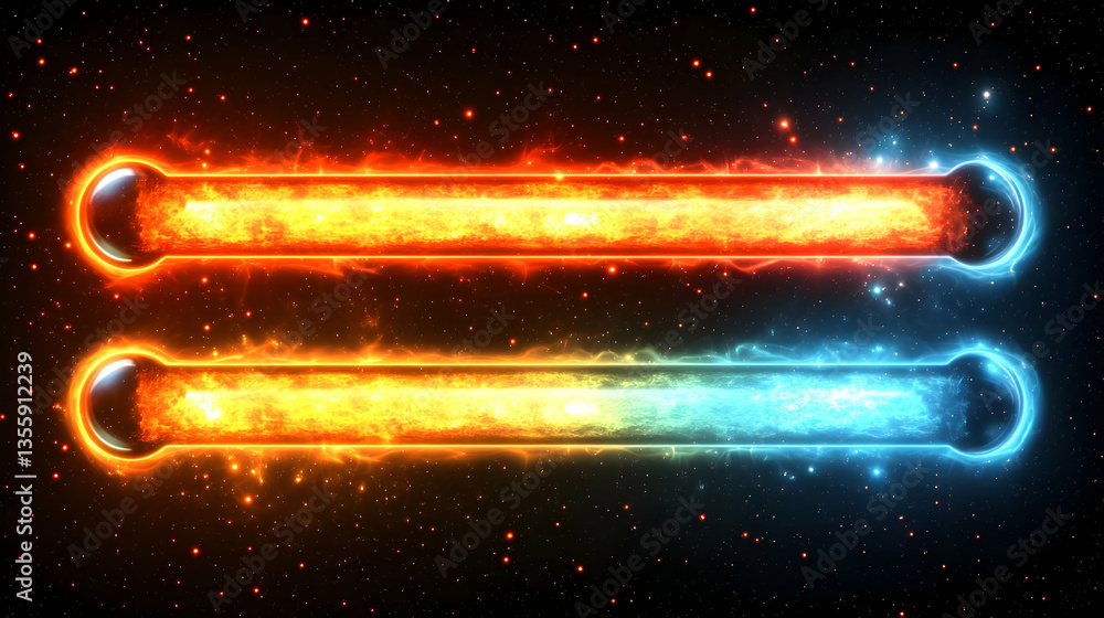 Obraz premium Set of glowing neon light lines isolated on transparent background. Line neon futuristic sign red, green, yellow, blue. Colorful electric style lines. laser beams. glowing light effect. Design element