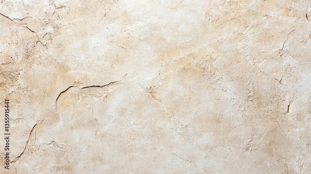 Fototapeta premium Beige Textured Wall Background Subtle Cream Stone Surface