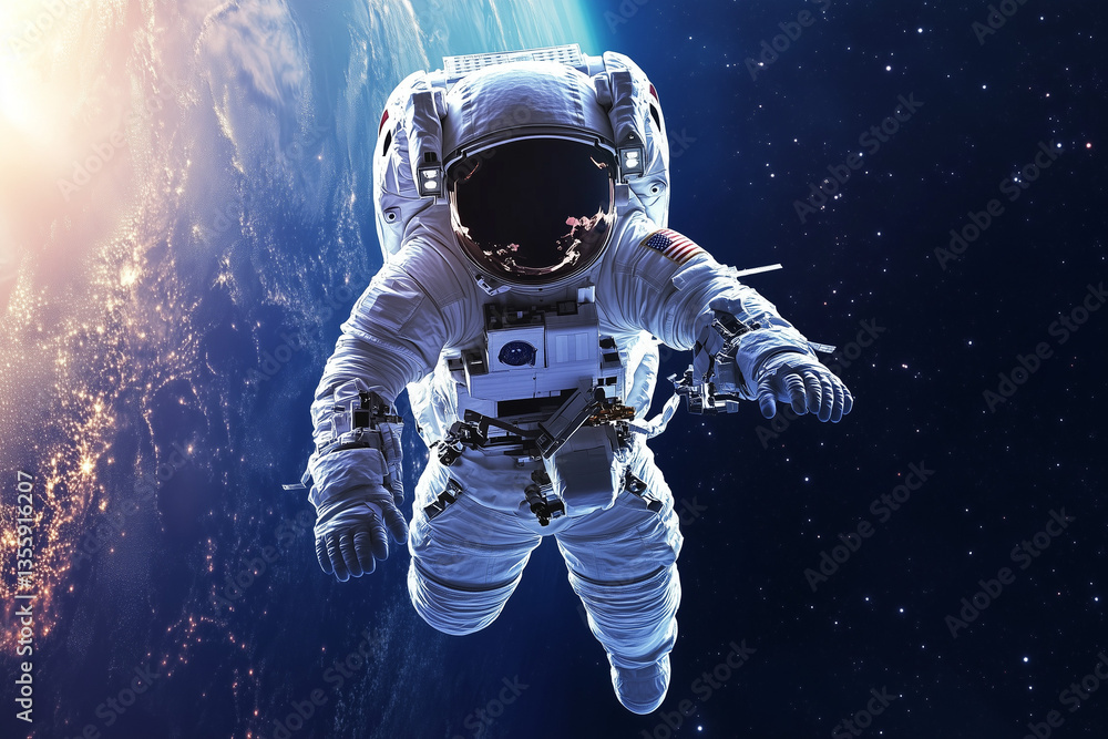 Fototapeta premium astronaut in space