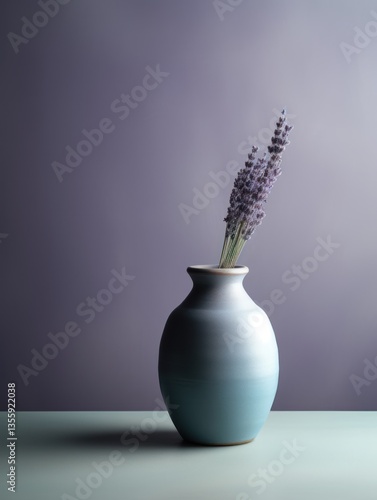Obraz na płótnie Lavender in a vase. Muted color still life w salonie