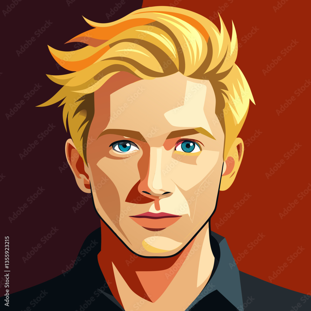 blonde young man blonde young man