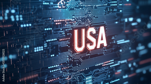 Digital Patriot: "USA" etch...