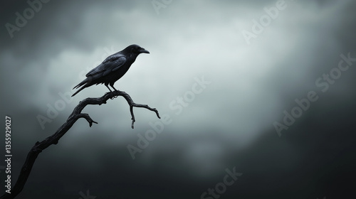 Raven's Vigil: A solitary r...