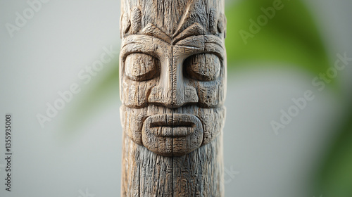 Ancient wood sculpture: Clo...