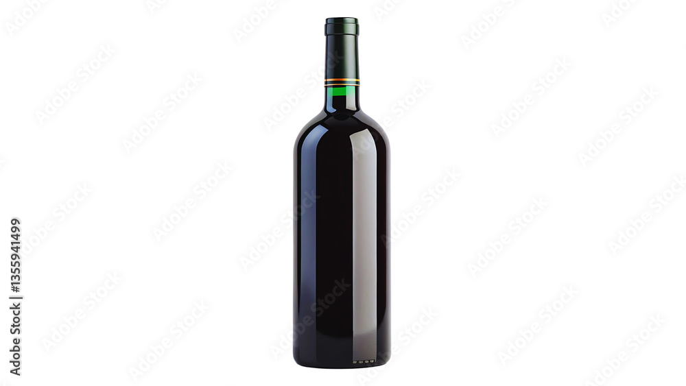 Premium Red Wine Bottle Mockup Elegant Design, Isolated on Black Background Premium Red Wine Bottle Mockup Elegant Design, Isolated on Black Background