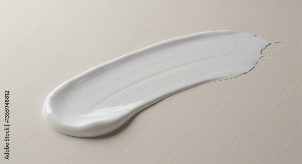 Smooth white cream smear texture. Smooth white cream smear texture.