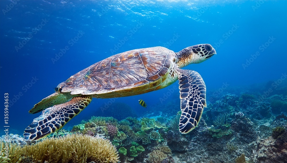 Obraz premium green sea turtle