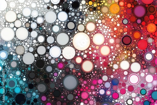 Colorful Abstract Circles Pattern Design