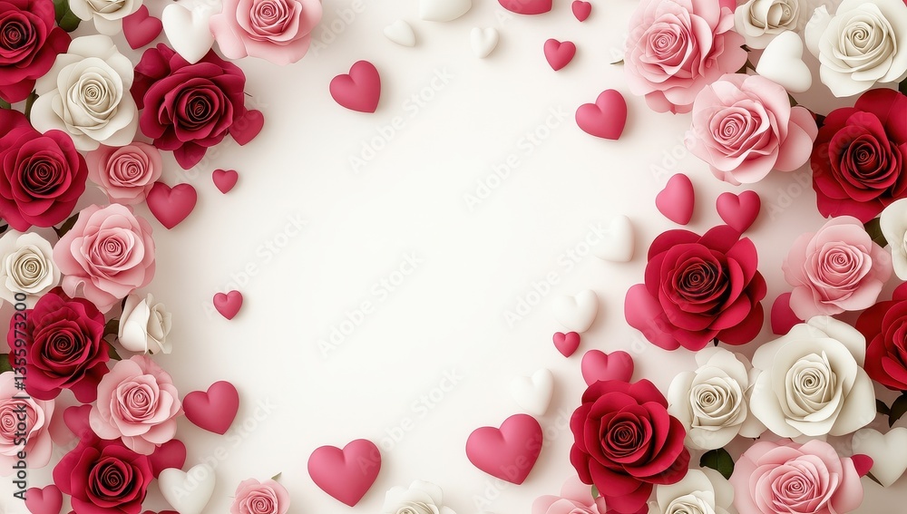 Beautiful Rose and Heart Arrangement