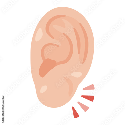 福耳のイラスト