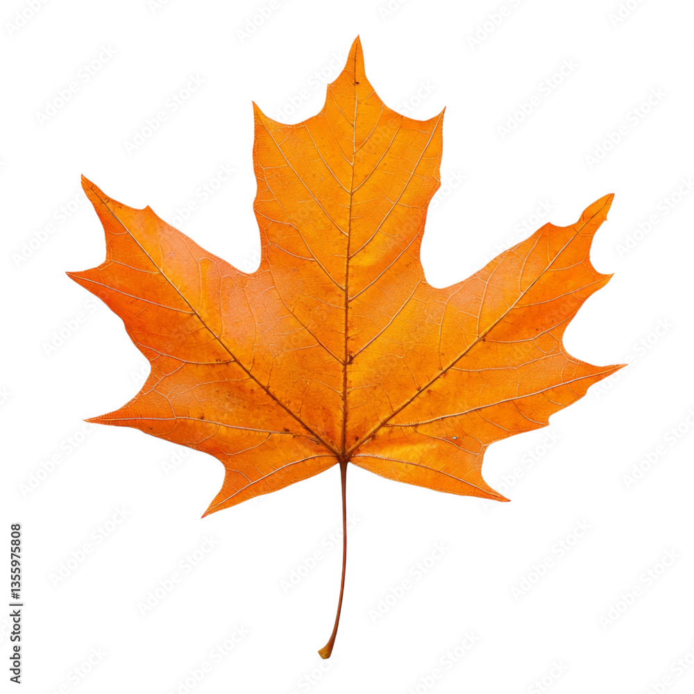 Vibrant Maple Leaf in Stunning Autumn Coloration Vibrant Maple Leaf in Stunning Autumn Coloration