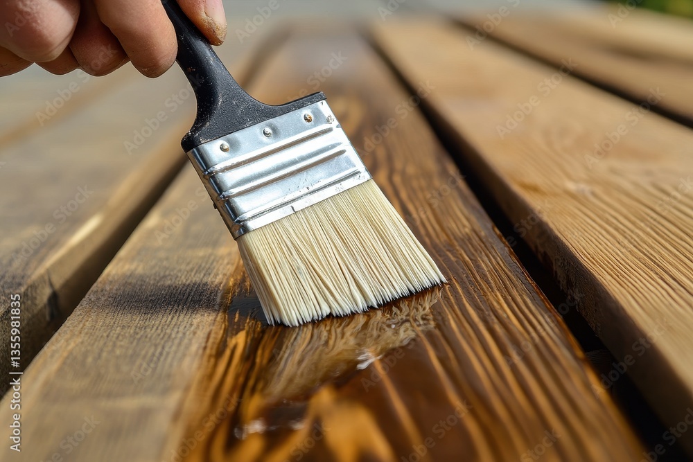 Applying Wood Stain to Outdoor Furniture