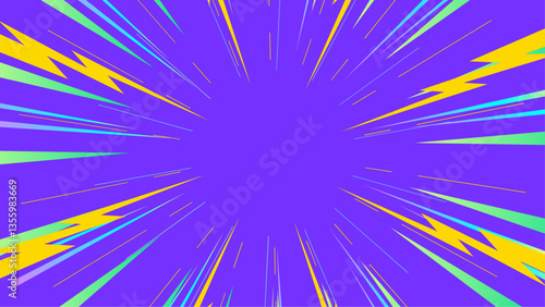 purple yellow and green shape bold abstract geometric background vector illustration, for website design, wallpaper, and business presentation