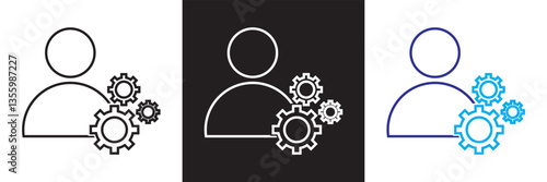 Recruitment icon . Vector illustration. isolated on white and black background. EPS 10